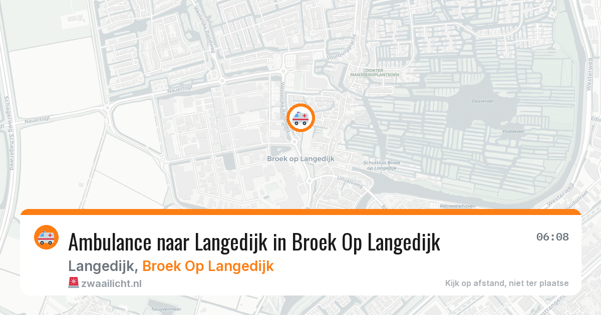 Ambulance naar Langedijk in Broek Op Langedijk — 8 mei 2026