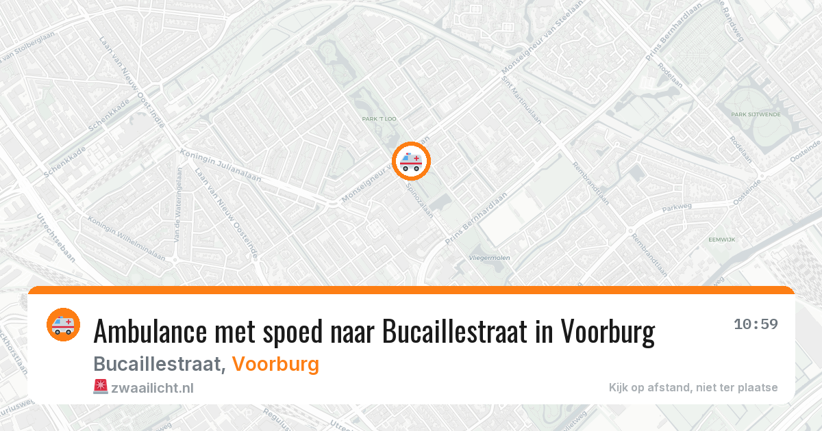 Ambulance met spoed naar Bucaillestraat in Voorburg — 27 feb 2026