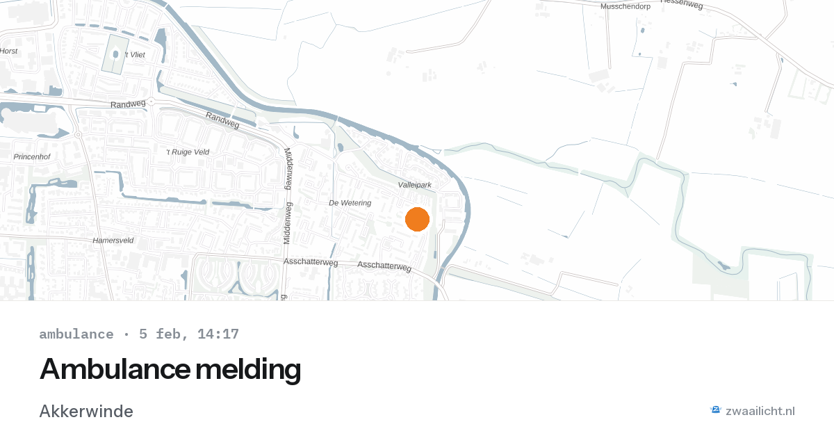 Ambulance melding — 5 feb 2026