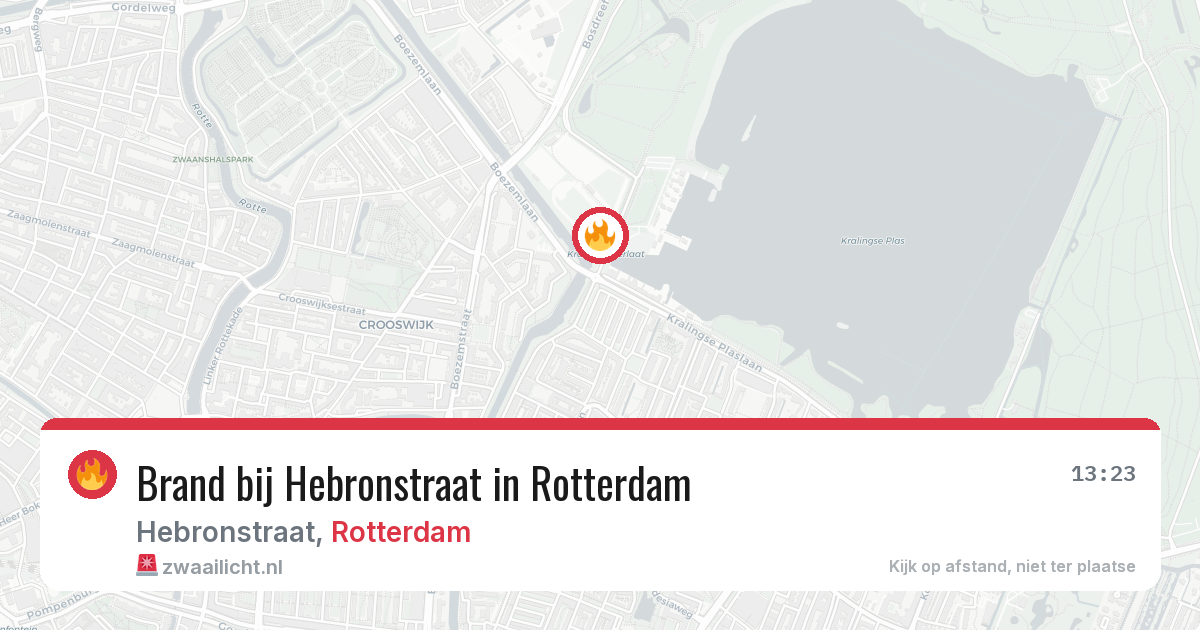 Brand bij Hebronstraat in Rotterdam — 29 jan 2026