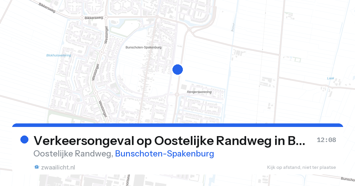 Verkeersongeval op Oostelijke Randweg in Bunschoten-Spakenburg — 27 aug 2026