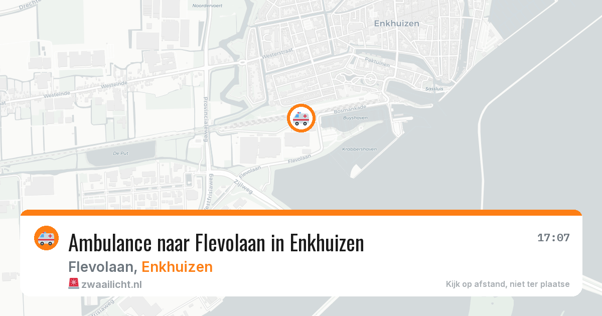 Ambulance naar Flevolaan in Enkhuizen — 28 jul 2026