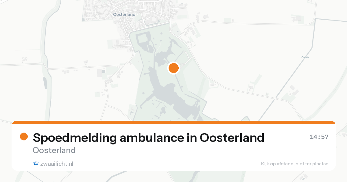 Spoedmelding ambulance in Oosterland — 25 aug 2026