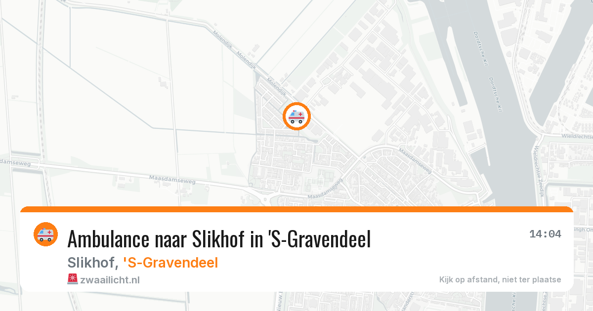 Ambulance naar Slikhof in 'S-Gravendeel — 28 mei 2026