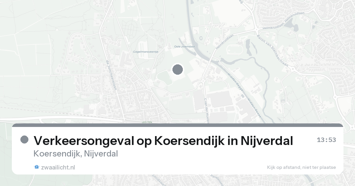 Verkeersongeval op Koersendijk in Nijverdal — 18 aug 2026