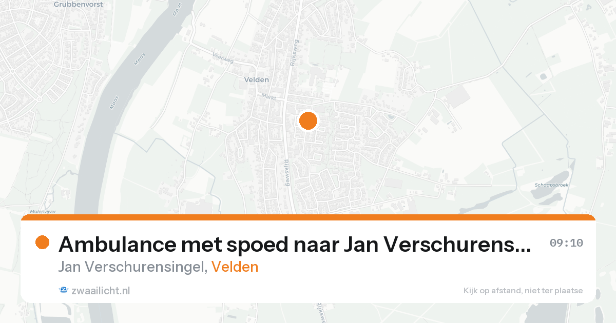 Ambulance met spoed naar Jan Verschurensingel in Velden — 16 aug 2026