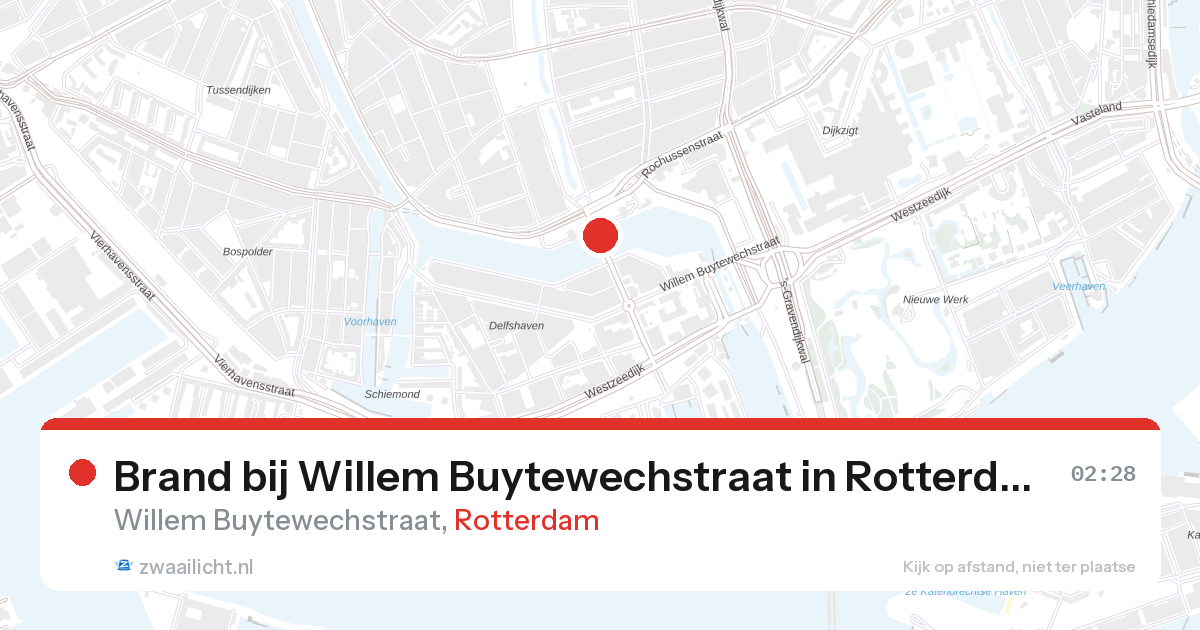Brand bij Willem Buytewechstraat in Rotterdam — 27 aug 2026