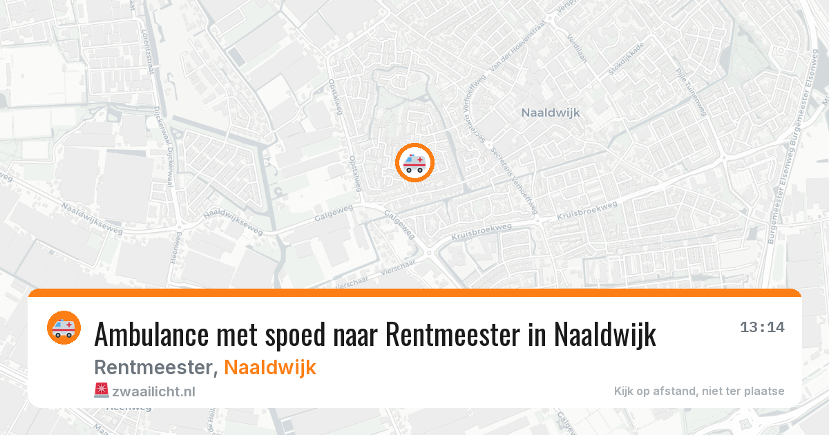 Ambulance met spoed naar Rentmeester in Naaldwijk — 16 mei 2026