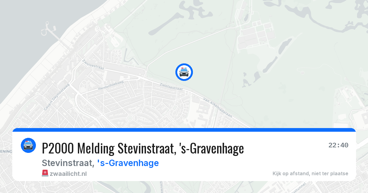 P2000 Melding Stevinstraat, 's-Gravenhage — 25 jun 2026