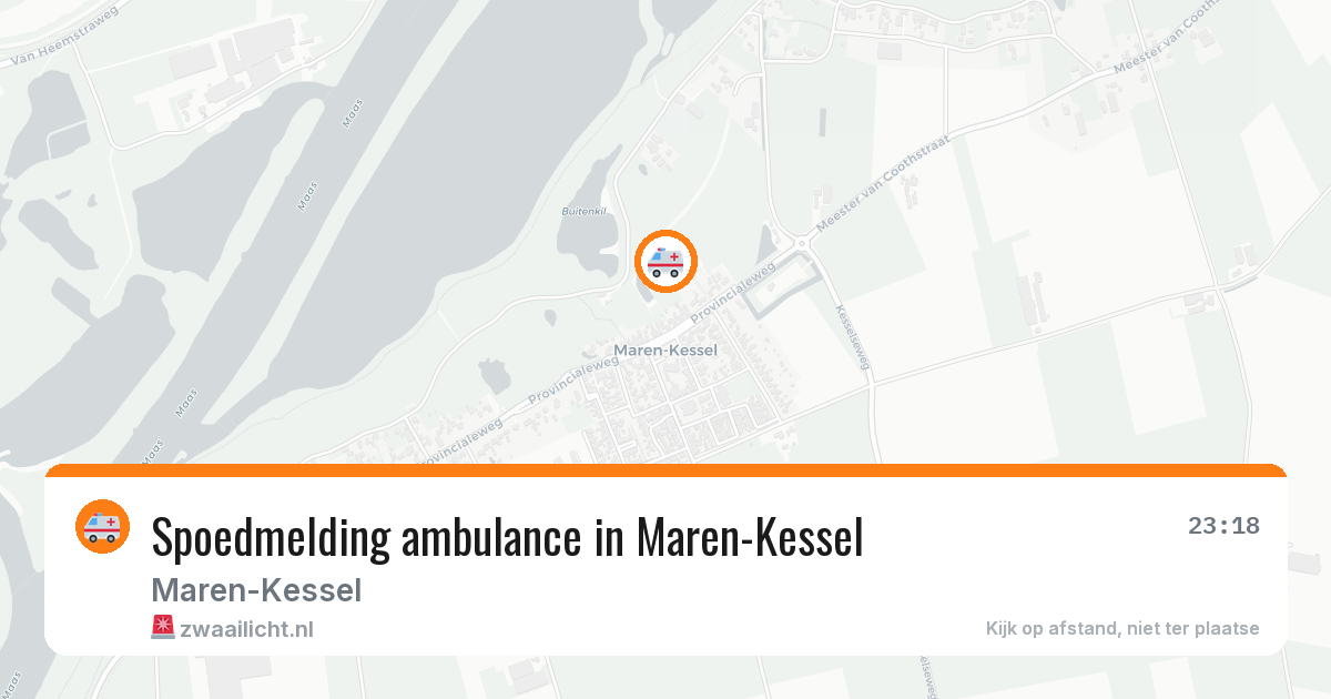 Spoedmelding ambulance in Maren-Kessel — 26 jan 2026
