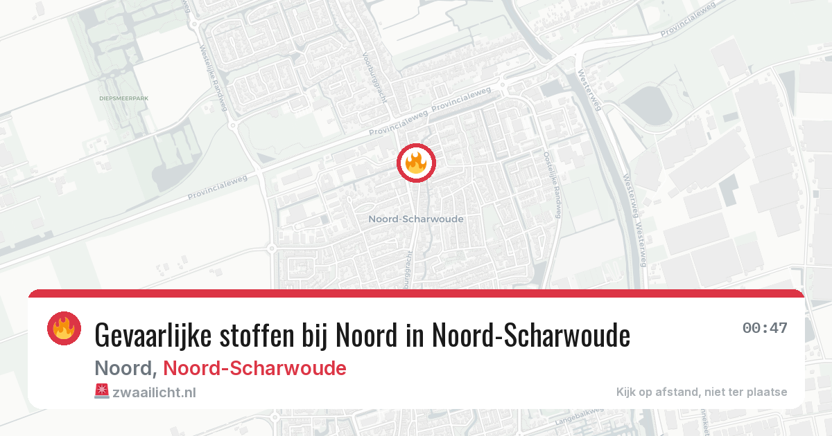Gevaarlijke stoffen bij Noord in Noord-Scharwoude — 18 jul 2026