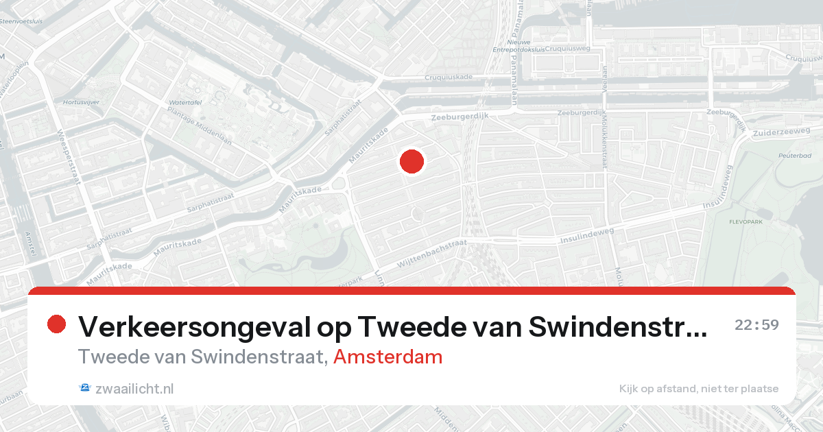 Verkeersongeval op Tweede van Swindenstraat in Amsterdam — 20 aug 2026