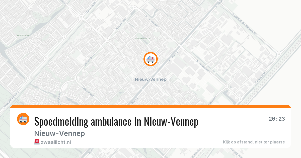 Spoedmelding ambulance in Nieuw-Vennep — 9 apr 2026