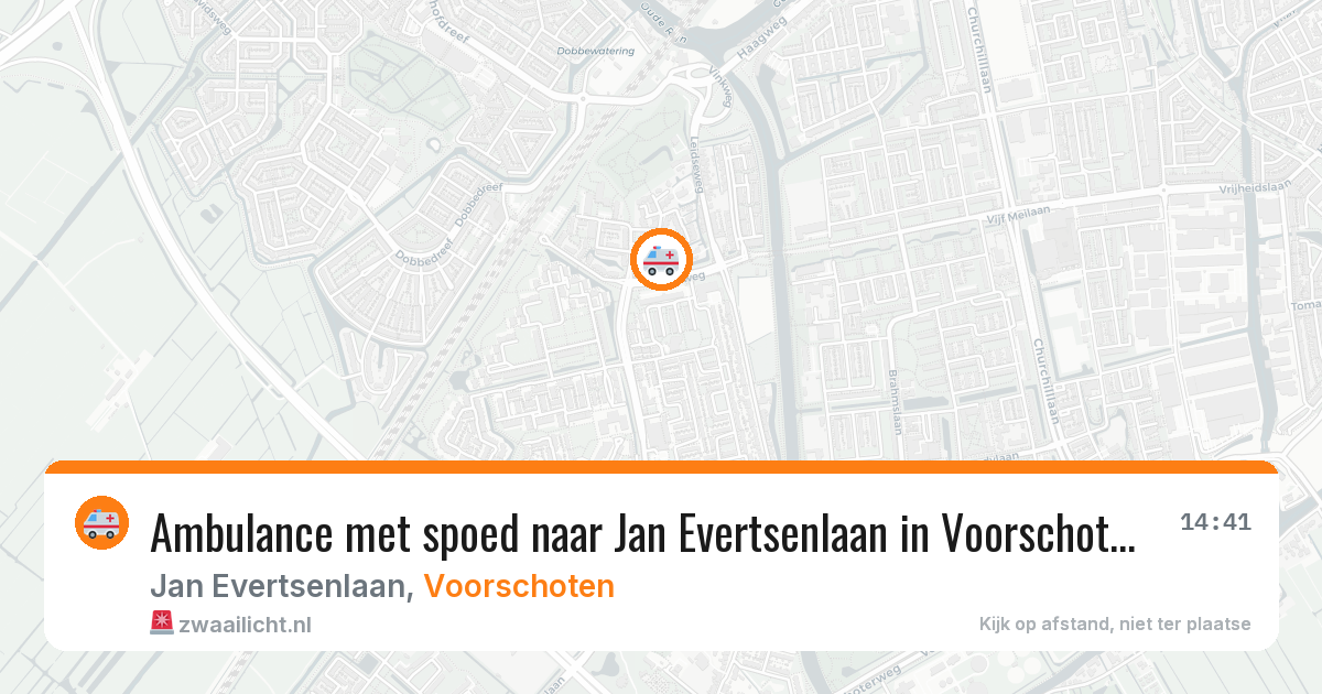Ambulance met spoed naar Jan Evertsenlaan in Voorschoten — 29 jul 2026