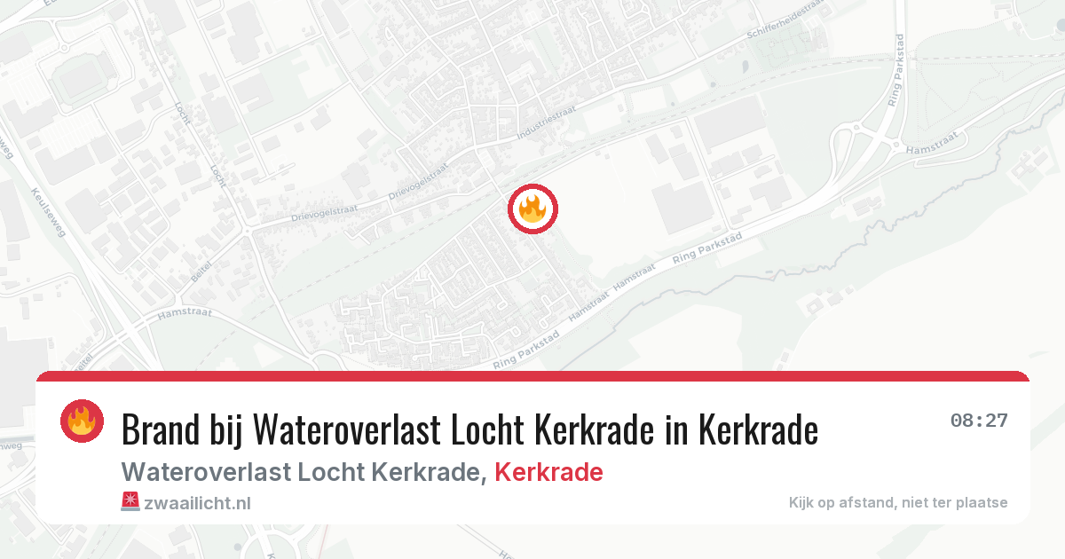 Brand bij Wateroverlast Locht Kerkrade in Kerkrade — 8 aug 2026