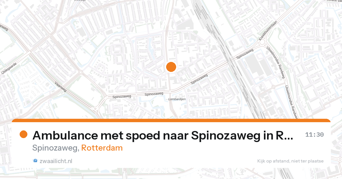 Ambulance met spoed naar Spinozaweg in Rotterdam — 28 aug 2026