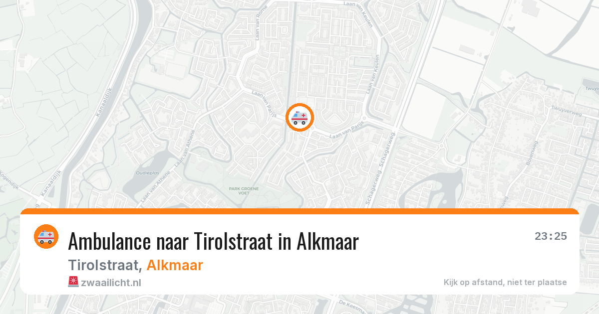 Ambulance naar Tirolstraat in Alkmaar — 31 mrt 2026