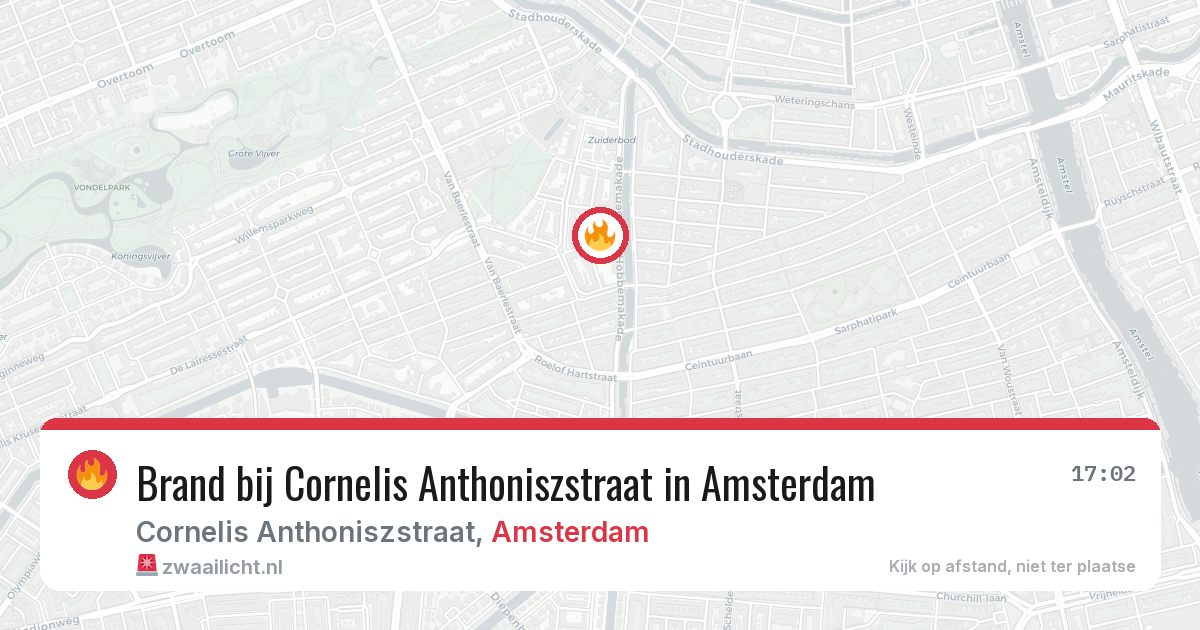 Brand bij Cornelis Anthoniszstraat in Amsterdam — 25 mei 2026