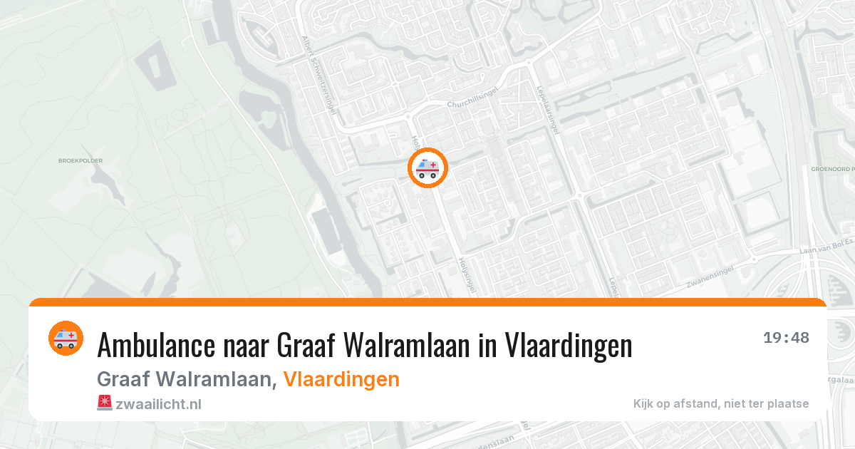 Ambulance naar Graaf Walramlaan in Vlaardingen — 16 jul 2026