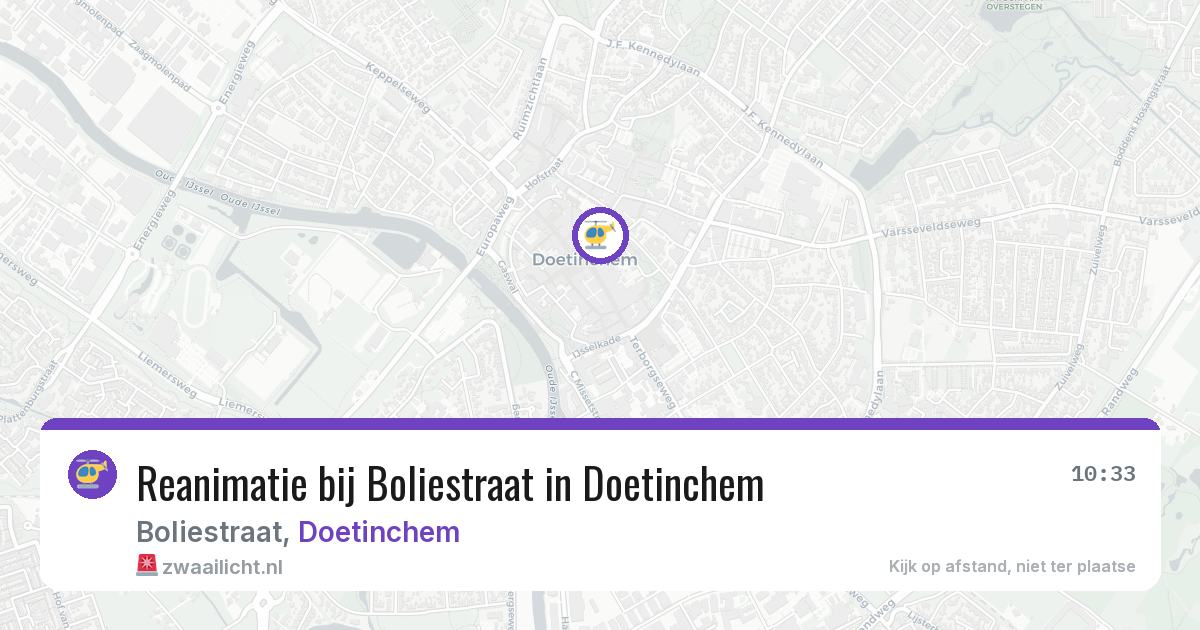 Reanimatie bij Boliestraat in Doetinchem — 24 jul 2026