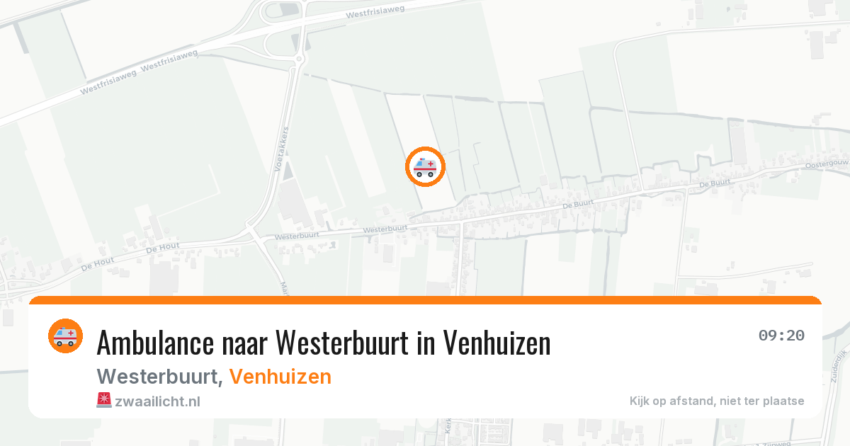 Ambulance naar Westerbuurt in Venhuizen — 9 jun 2026