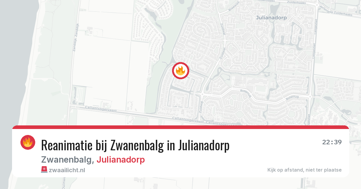 Reanimatie bij Zwanenbalg in Julianadorp — 12 feb 2026