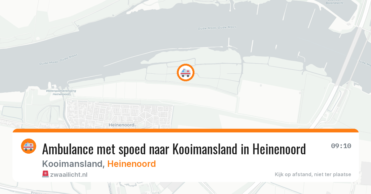 Ambulance met spoed naar Kooimansland in Heinenoord — 8 apr 2026
