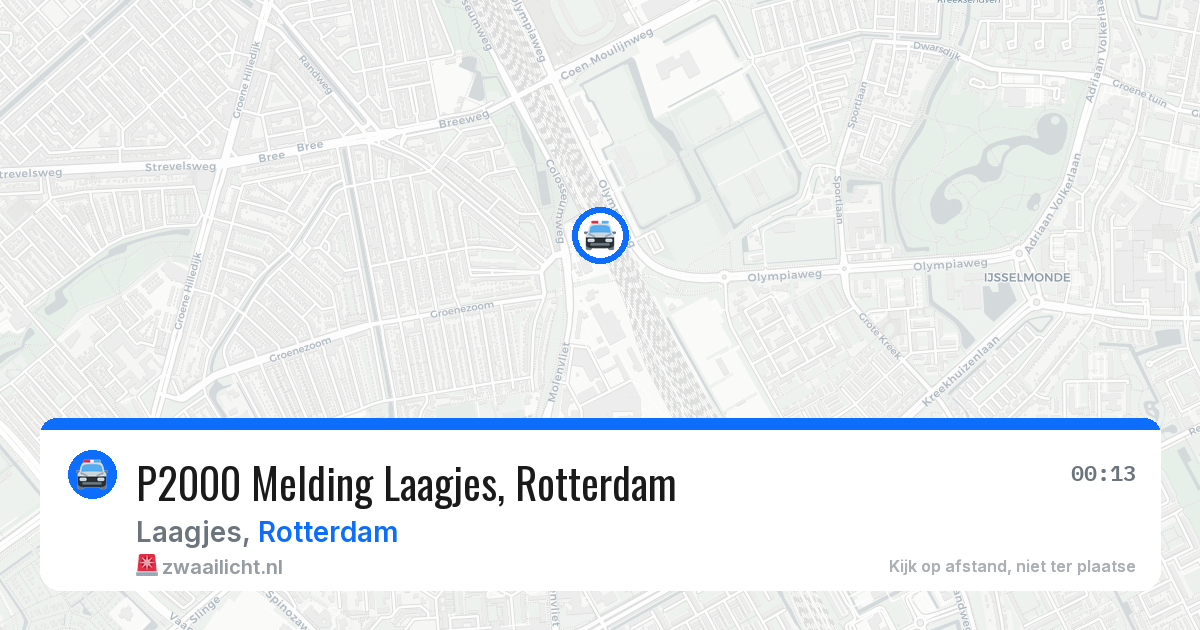 P2000 Melding Laagjes, Rotterdam — 23 jul 2026