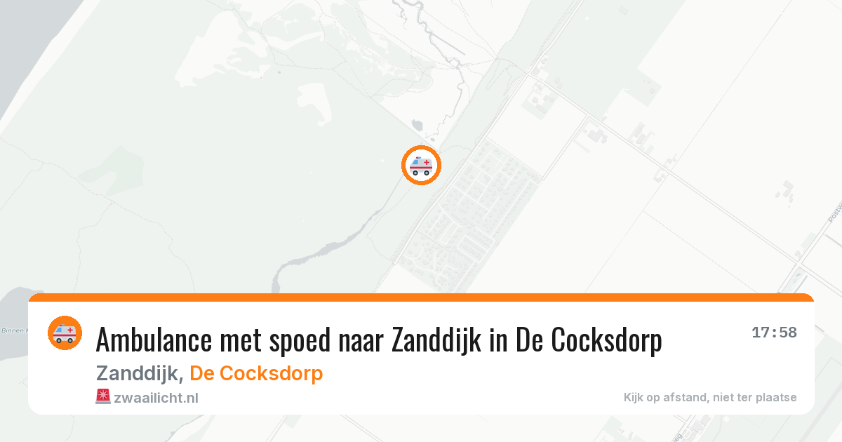Ambulance met spoed naar Zanddijk in De Cocksdorp — 28 jul 2026