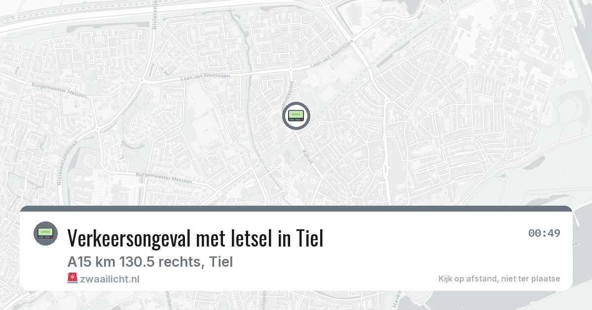Verkeersongeval met letsel in Tiel — 24 mrt 2026
