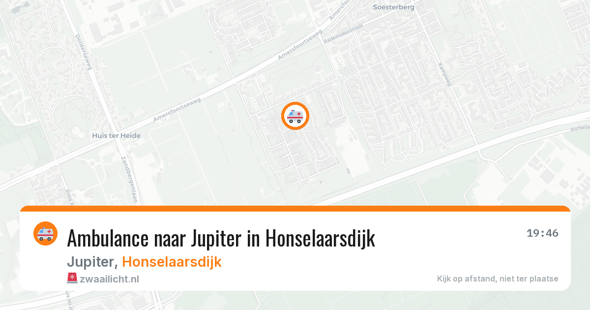 Ambulance naar Jupiter in Honselaarsdijk — 7 apr 2026