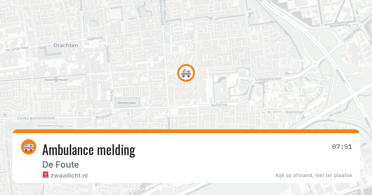 Ambulance melding — 17 jul 2026