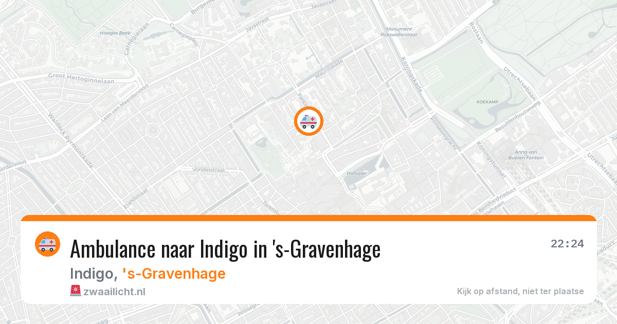 Ambulance naar Indigo in 's-Gravenhage — 13 jun 2026