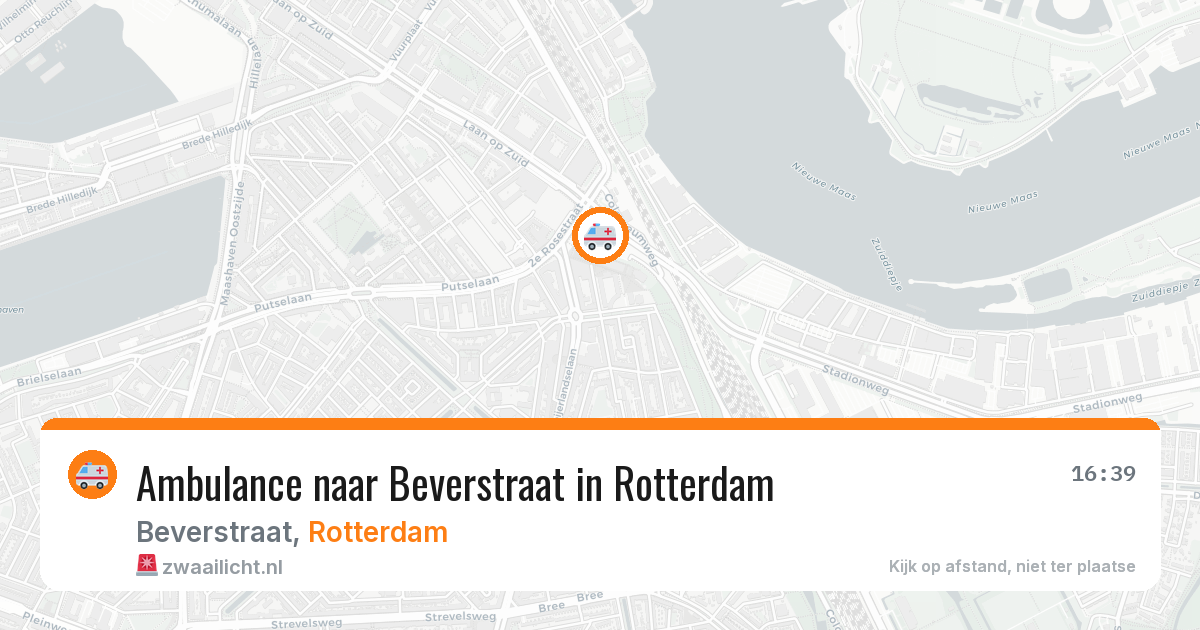 Ambulance naar Beverstraat in Rotterdam — 20 apr 2026