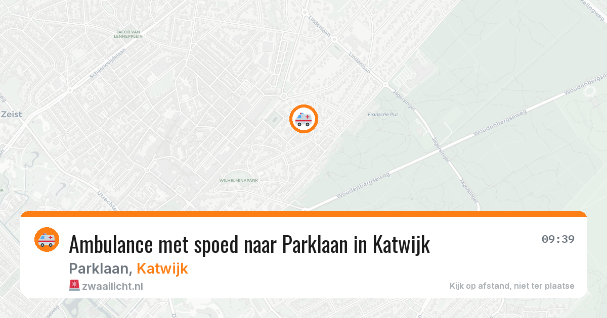 Ambulance met spoed naar Parklaan in Katwijk — 28 jan 2026