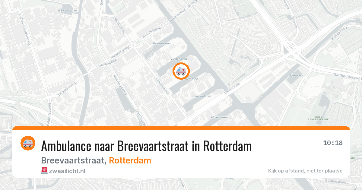 Ambulance naar Breevaartstraat in Rotterdam — 26 apr 2026