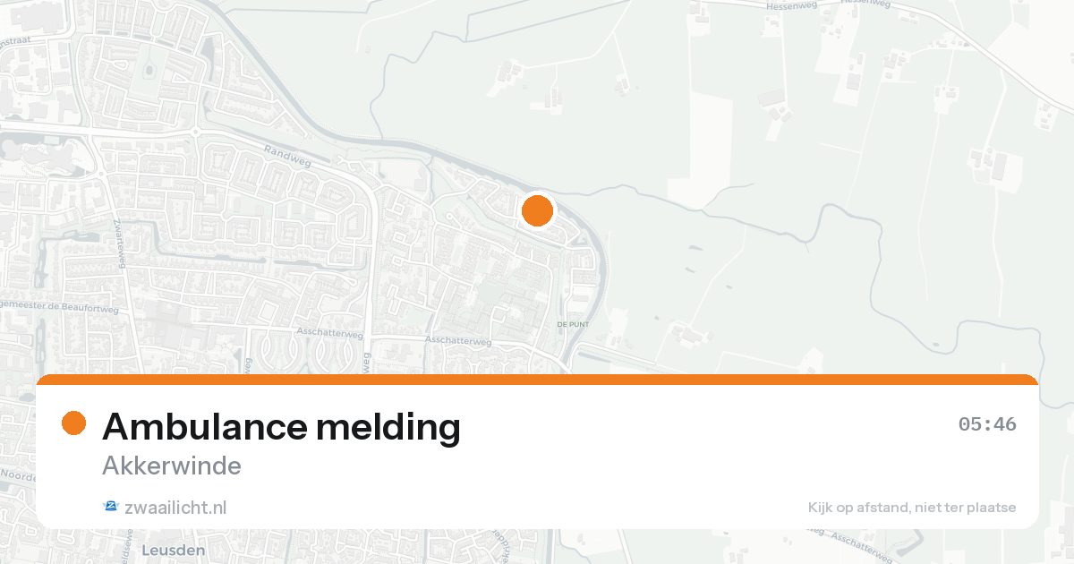 Ambulance melding — 8 feb 2026