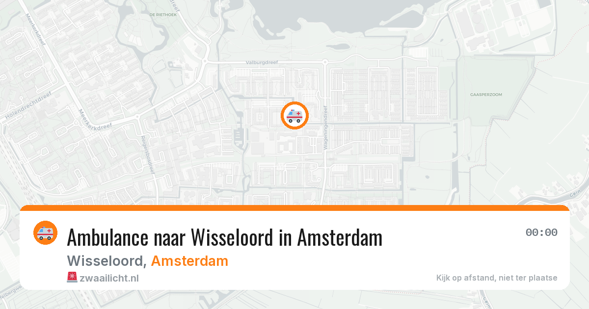 Ambulance naar Wisseloord in Amsterdam — 28 jan 2026