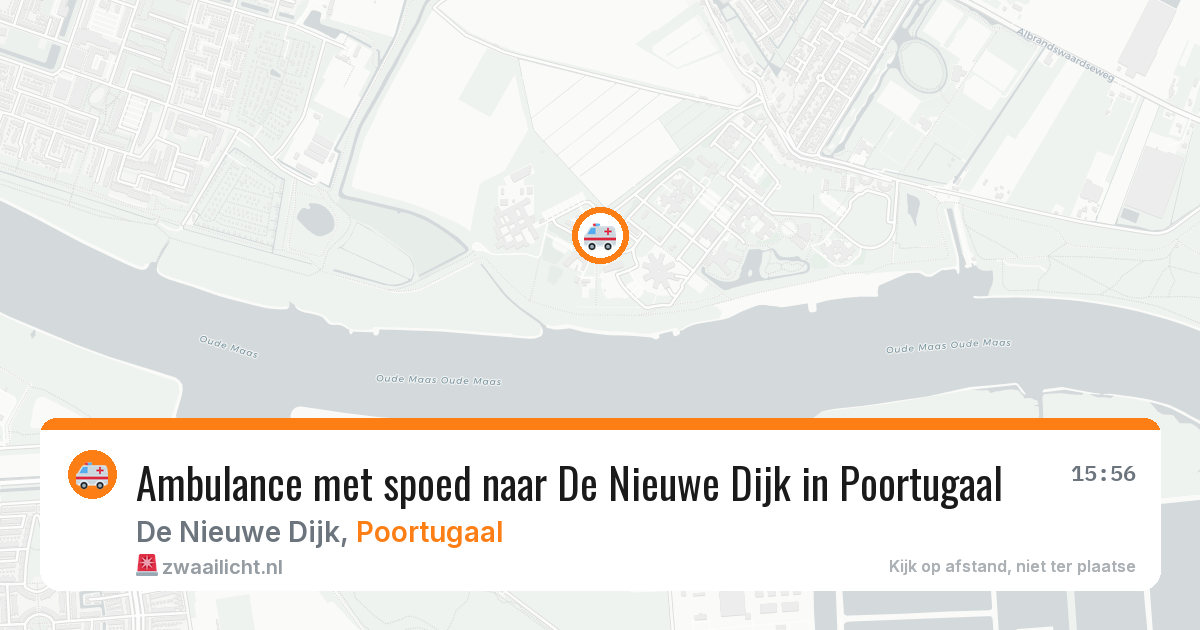 Ambulance met spoed naar De Nieuwe Dijk in Poortugaal — 7 jul 2026