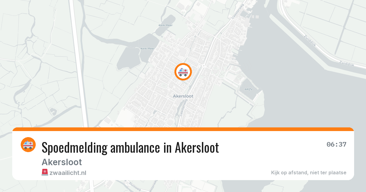 Spoedmelding ambulance in Akersloot — 28 jan 2026