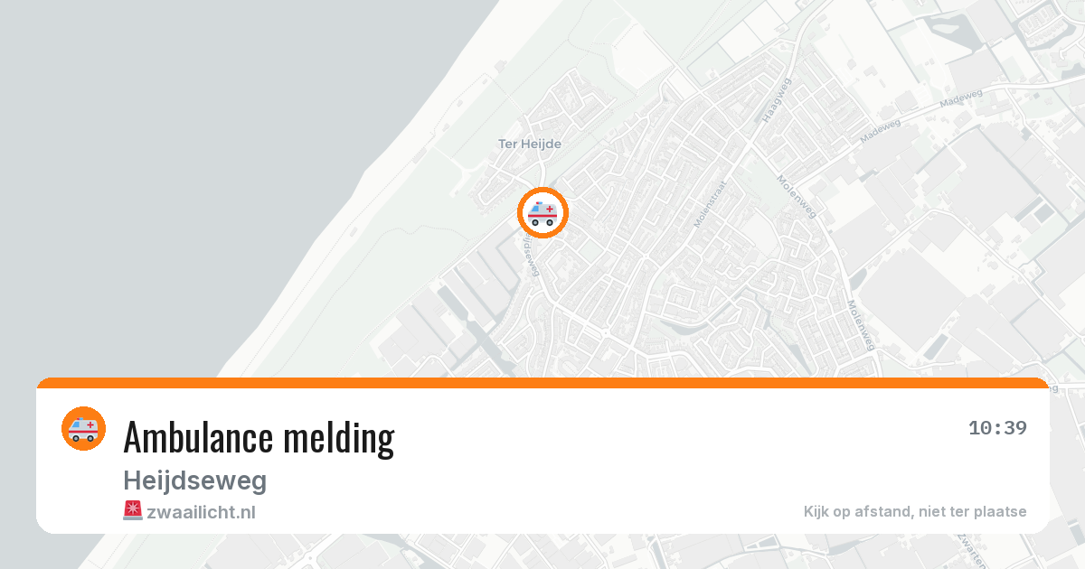 Ambulance melding — 1 apr 2026