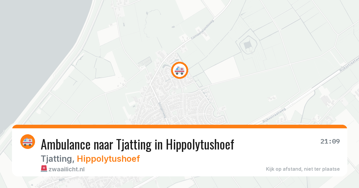 Ambulance naar Tjatting in Hippolytushoef — 18 mei 2026