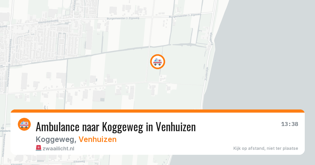 Ambulance naar Koggeweg in Venhuizen — 31 jul 2026