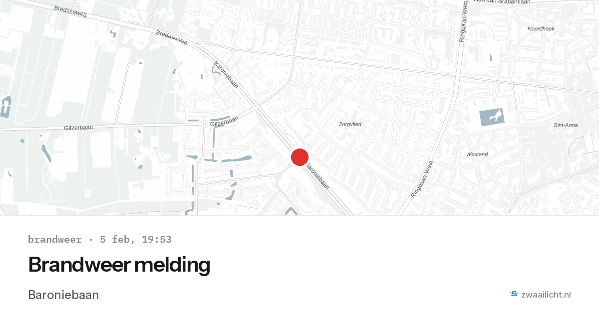 Brandweer melding — 5 feb 2026