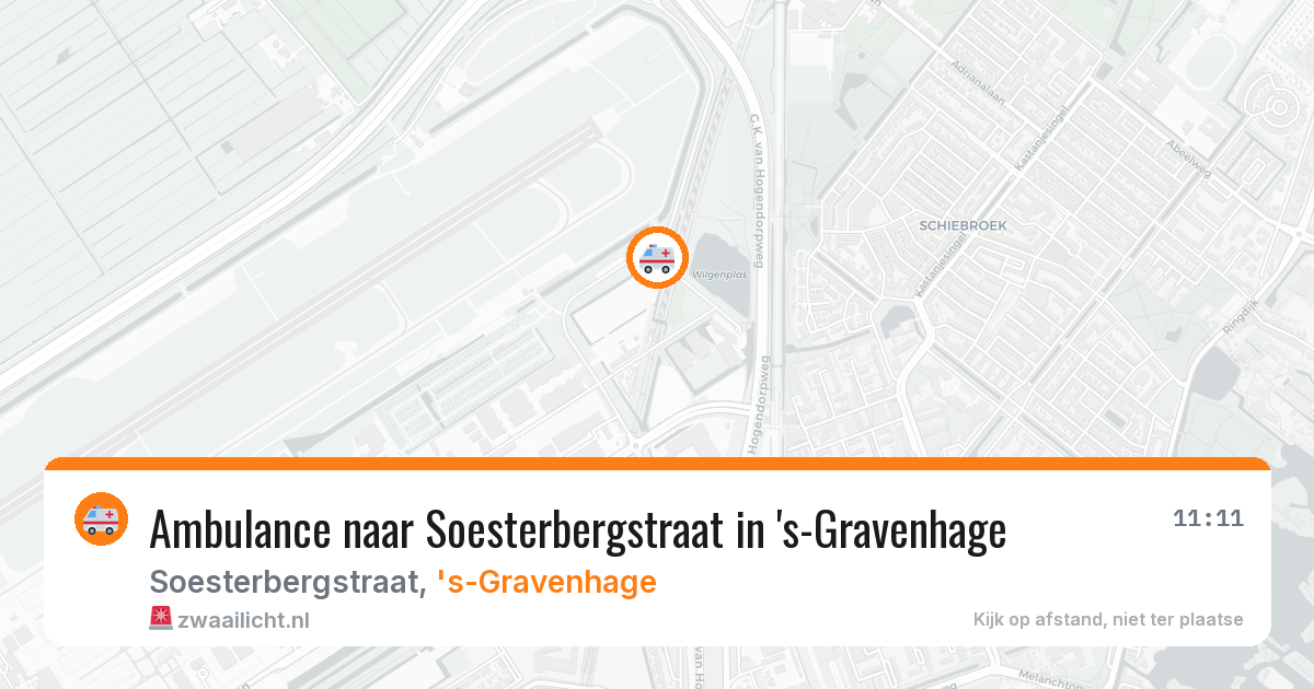 Ambulance naar Soesterbergstraat in 's-Gravenhage — 1 apr 2026