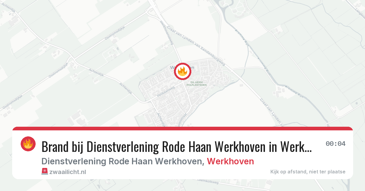 Brand bij Dienstverlening Rode Haan Werkhoven in Werkhoven — 19 jun 2026