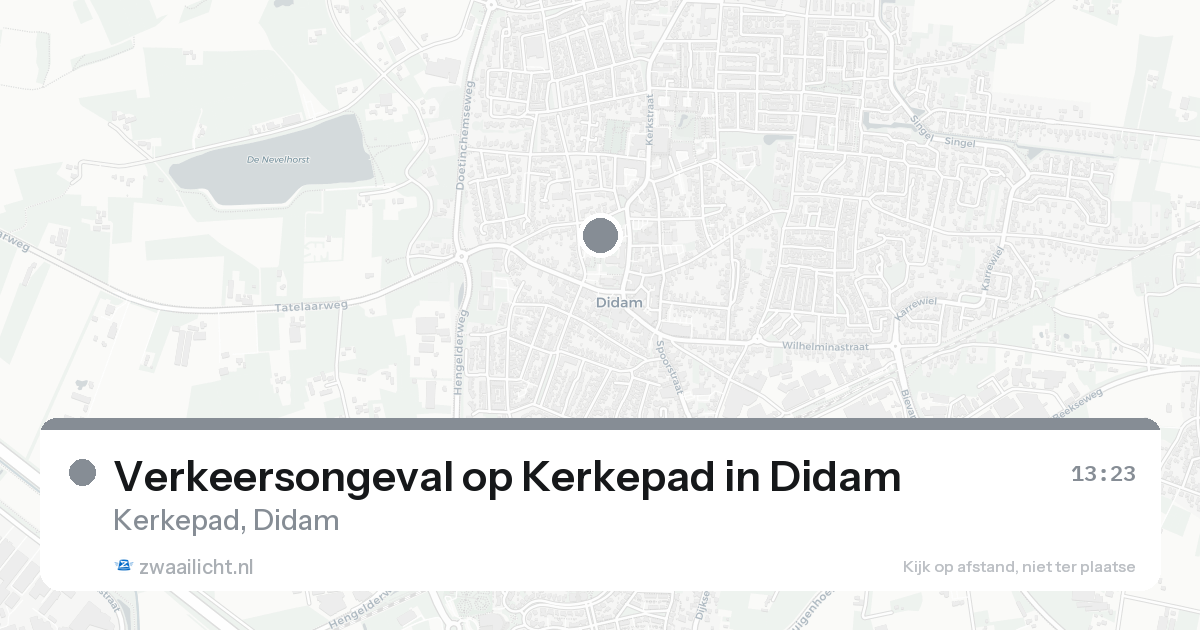 Verkeersongeval op Kerkepad in Didam — 7 feb 2026
