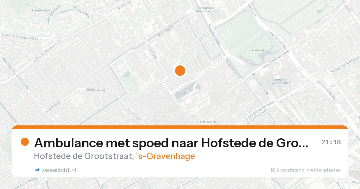 Ambulance met spoed naar Hofstede de Grootstraat in 's-Gravenhage — 31 jan 2026