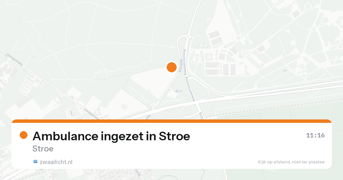 Ambulance ingezet in Stroe — 15 aug 2026