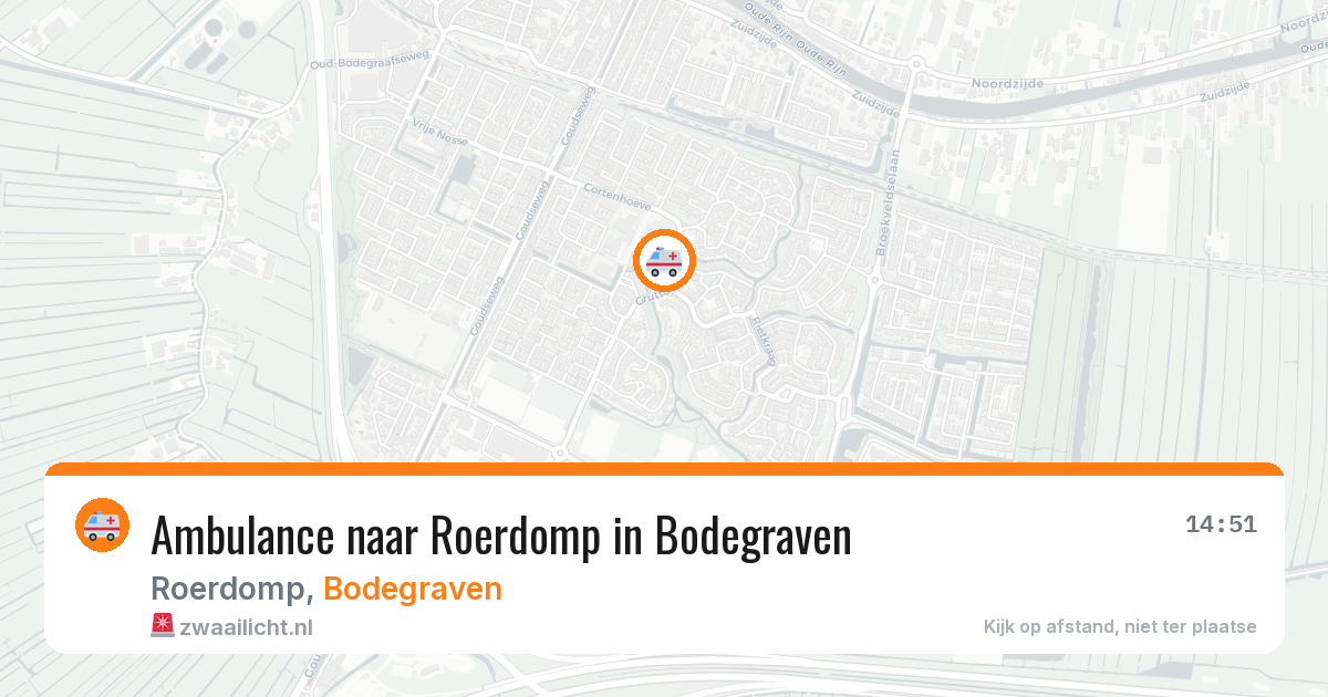 Ambulance naar Roerdomp in Bodegraven — 9 jun 2026